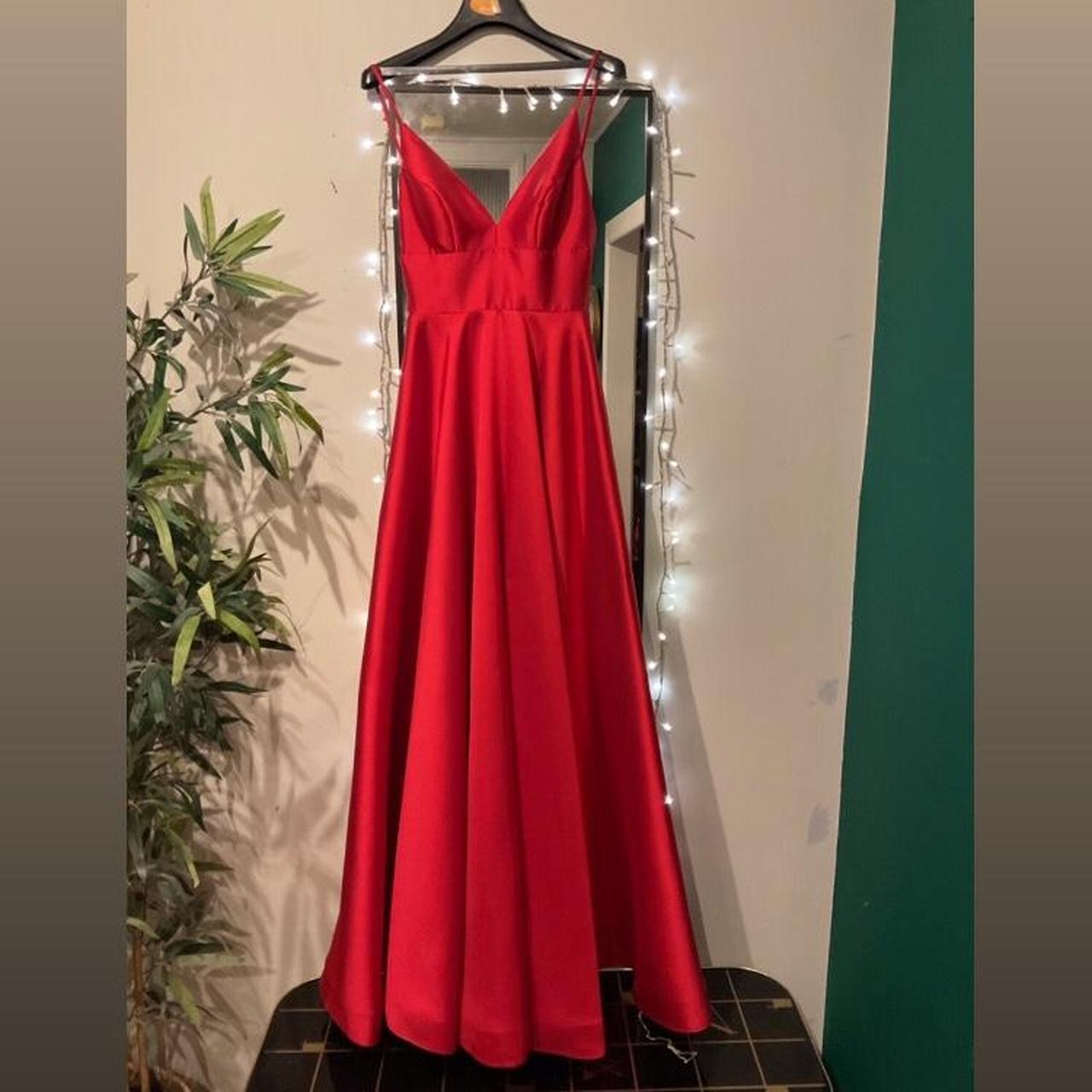 Red Sheri Hill prom dress altered to fit size 8... Depop