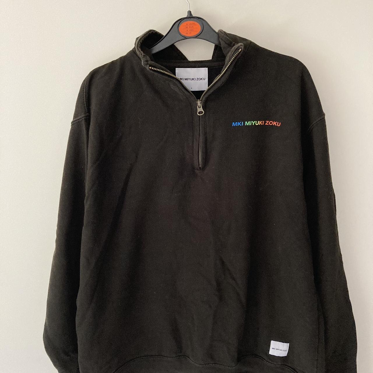 MKI MYUKI ZOKU black quarter zip (L), fits closer to... - Depop