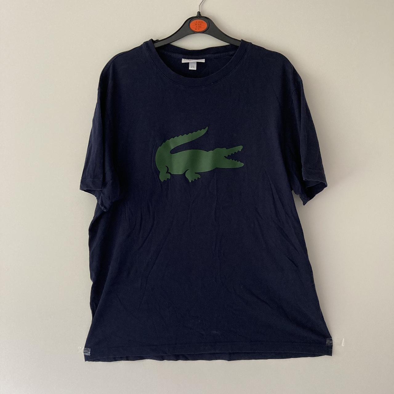 Lacoste navy T shirt (L). - Depop