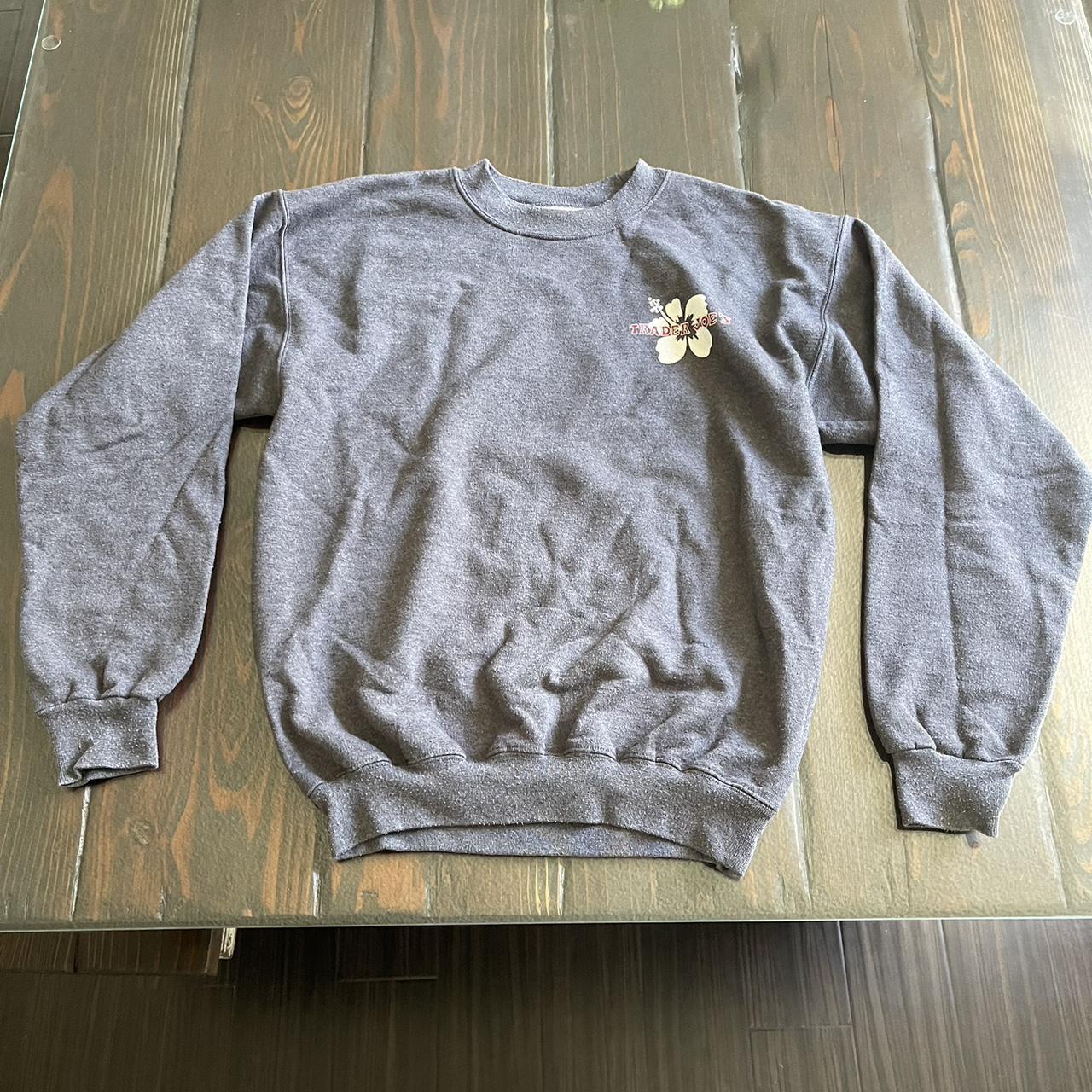 Trader Joe's Men's Grey Sweatshirt | Depop