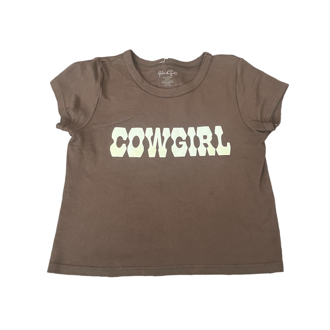 brandy melville cowgirl baby tee no flaws barely worn Depop
