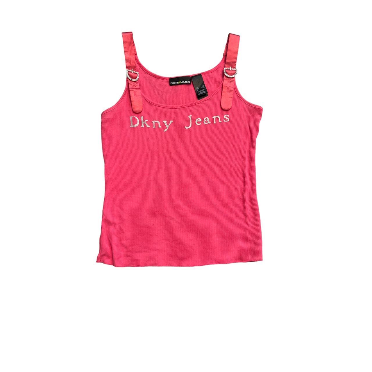 DKNY Women's Pink and Silver Vest