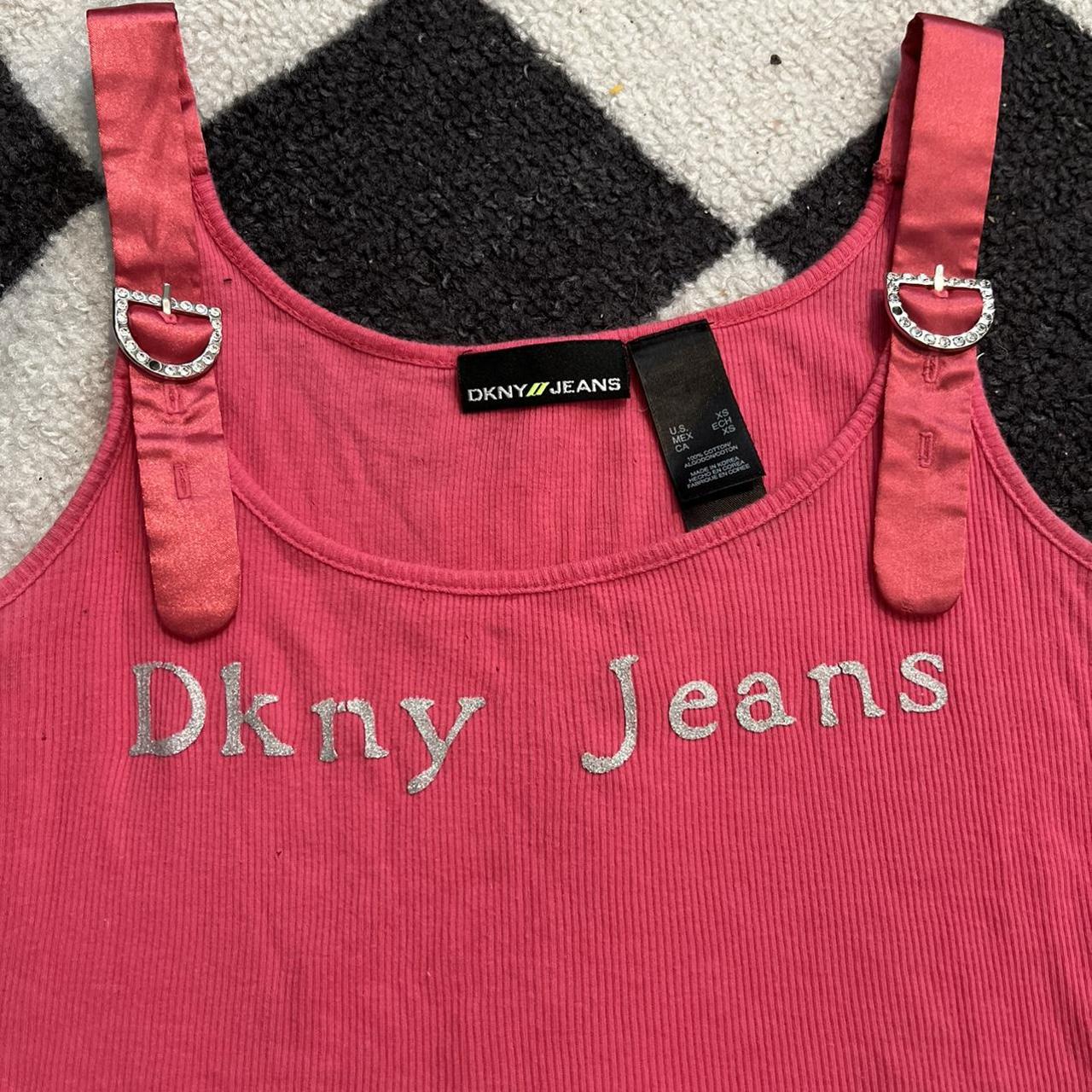 DKNY Women's Pink and Silver Vest (2)