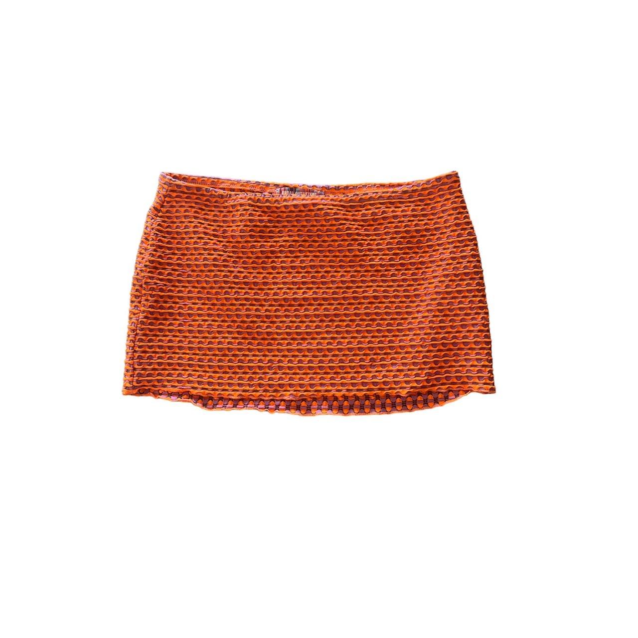 Urban Outfitters Women's Orange and Purple Skirt