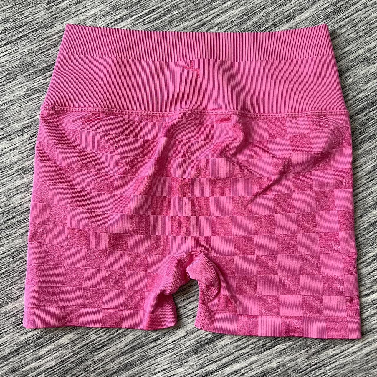 pink louis vuitton shorts , 5 in seam