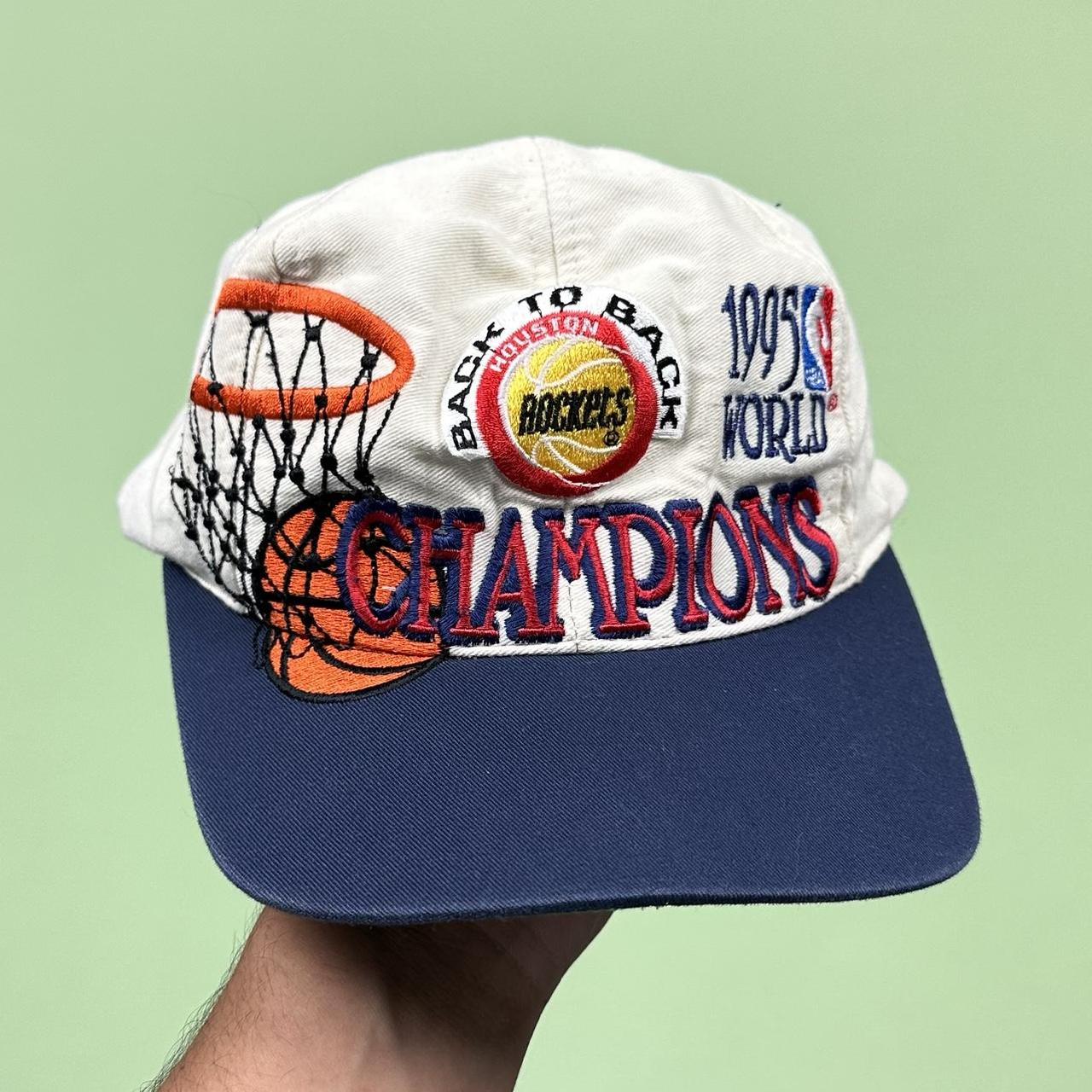 Vintage 90s 1995 NBA Houston Rockets back to back... - Depop