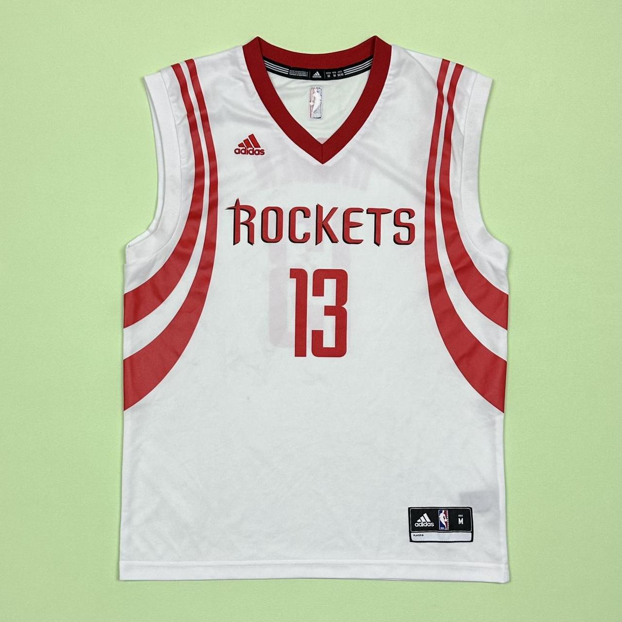 James Harden Red Houston Rockets Adidas Jersey (Size XL)