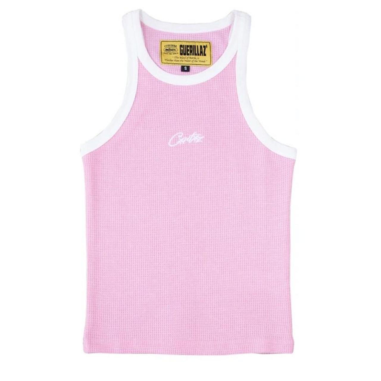 pink corteiz vest top XL only tried on once,... - Depop