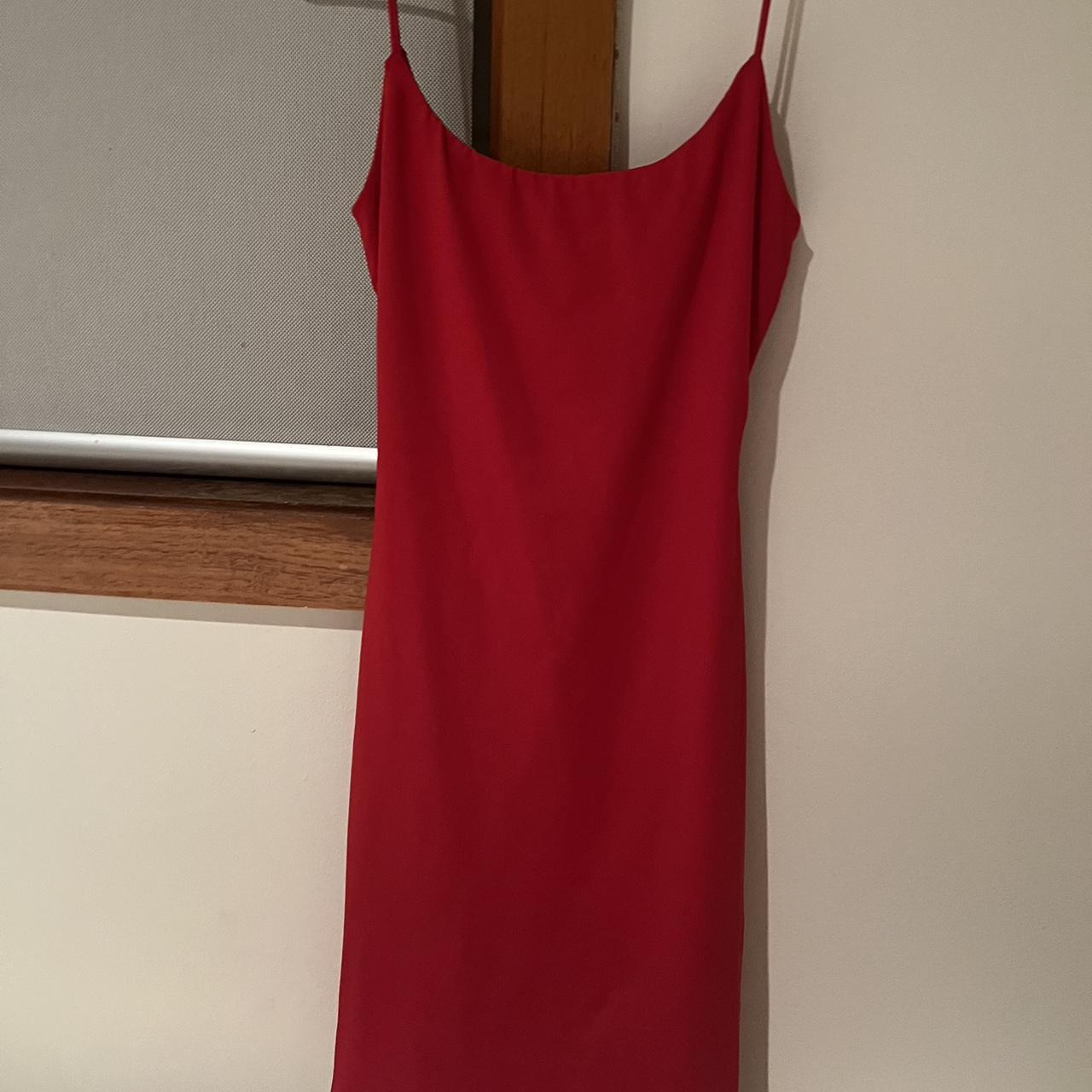 Red open back mini bodycon dress Unworn, still with tag - Depop