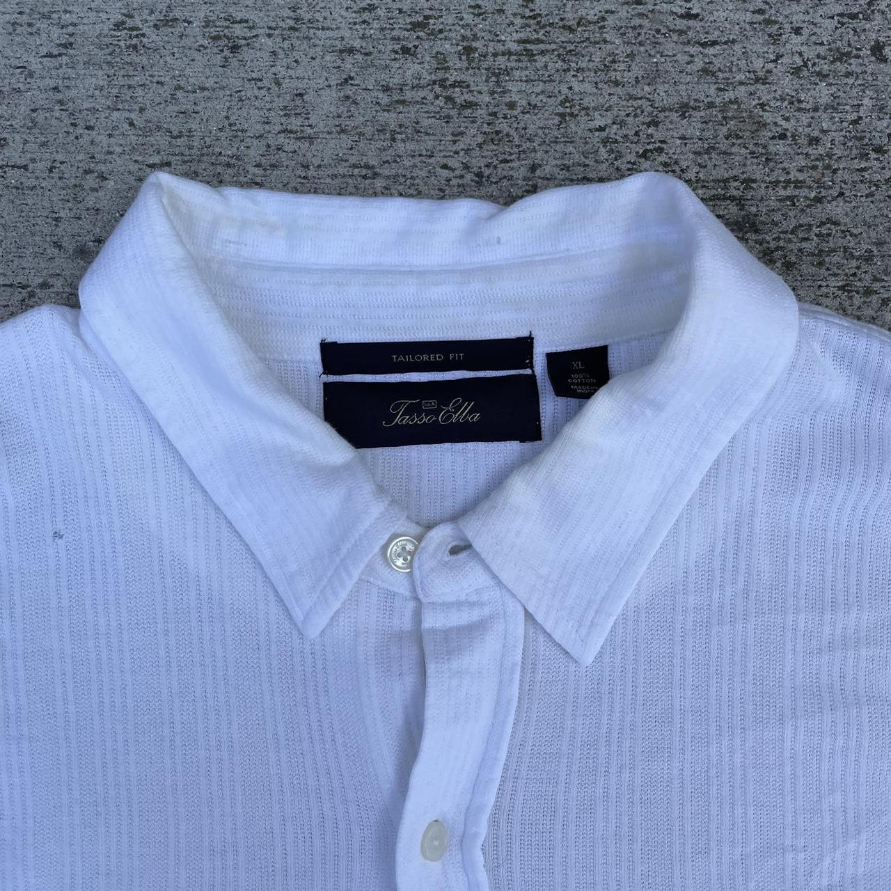 Tasso Elba Men's White Shirt | Depop