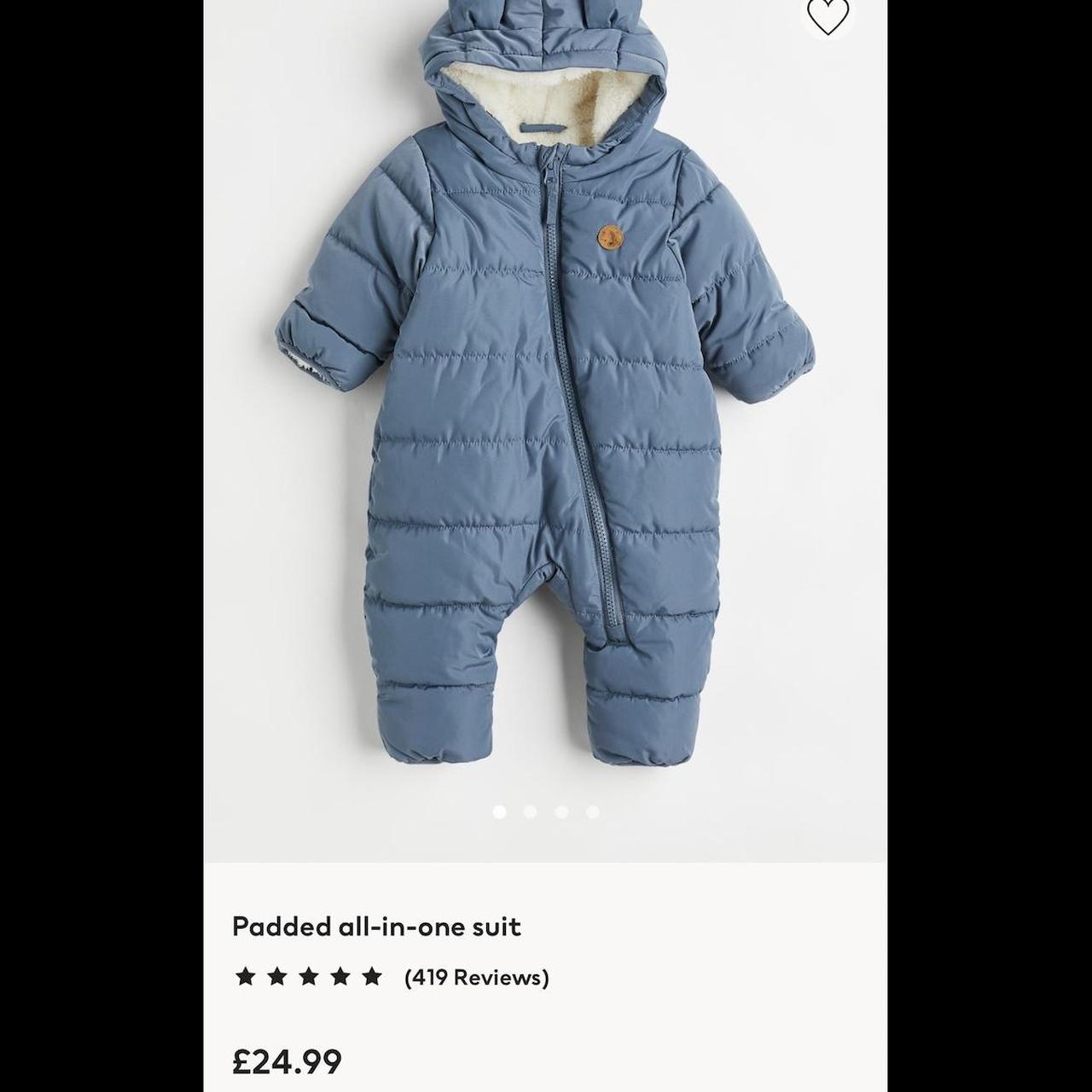 H&M baby coat onesie. Size 24 months. babyclothes... Depop