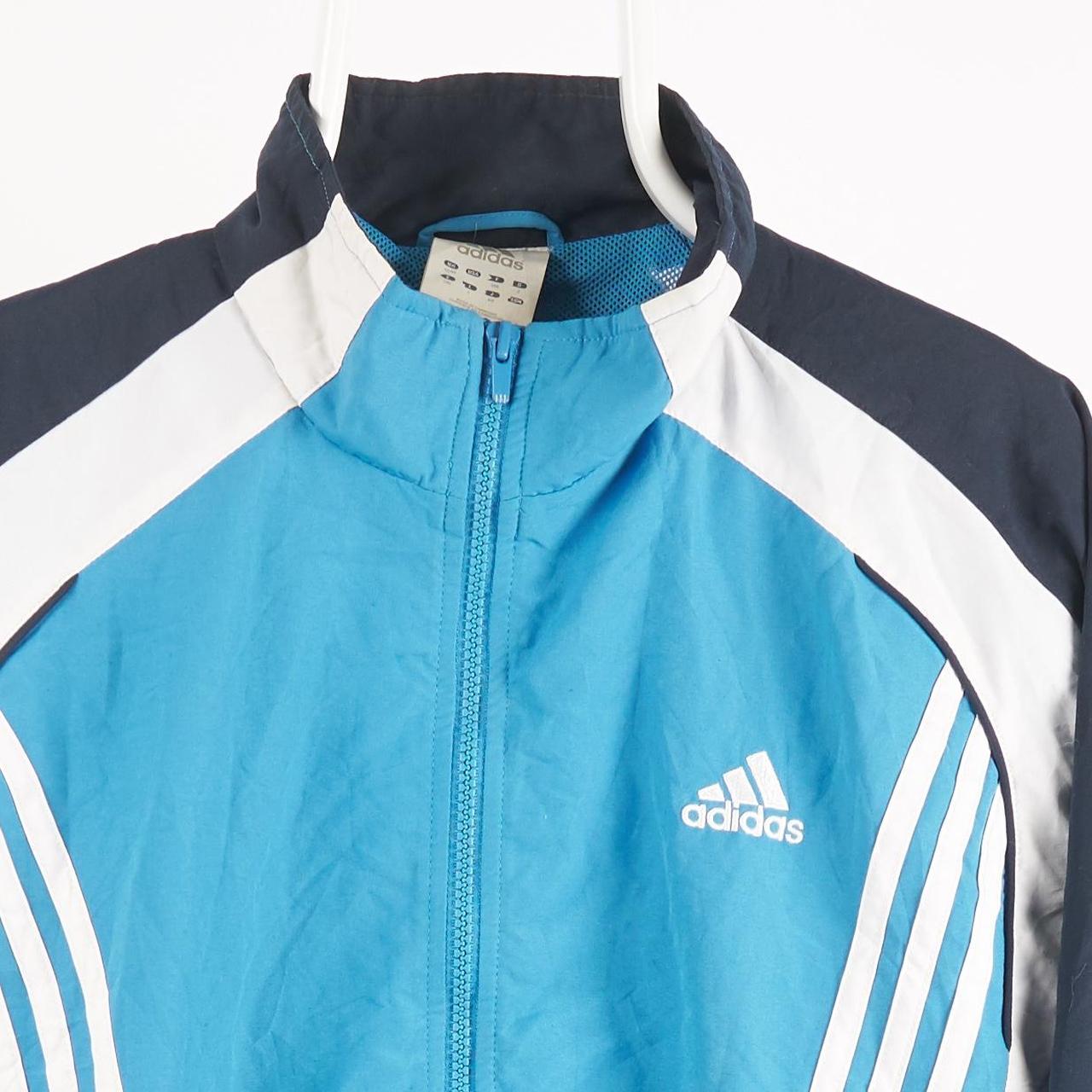 Adidas Jacket Blue Large Track jacket with adidas... Depop