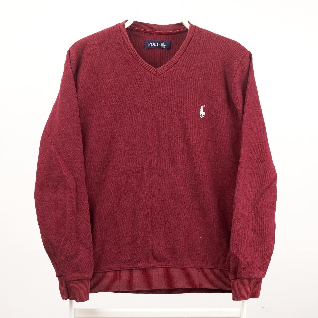 Polo Ralph Lauren Jumper Burgundy Small Polo Ralph... - Depop