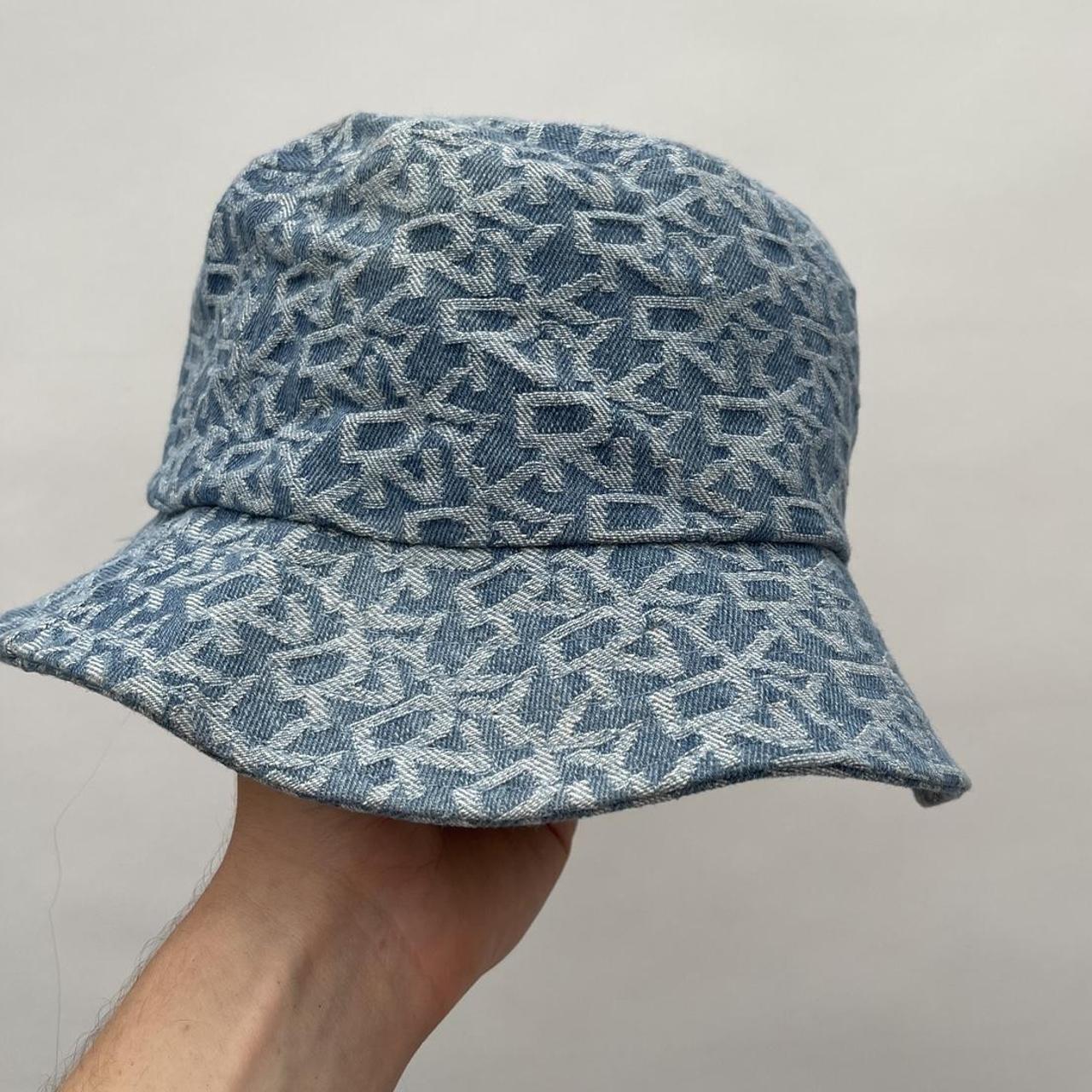 Blue DKNY Bucket Hat Nice monogram design. One. Depop