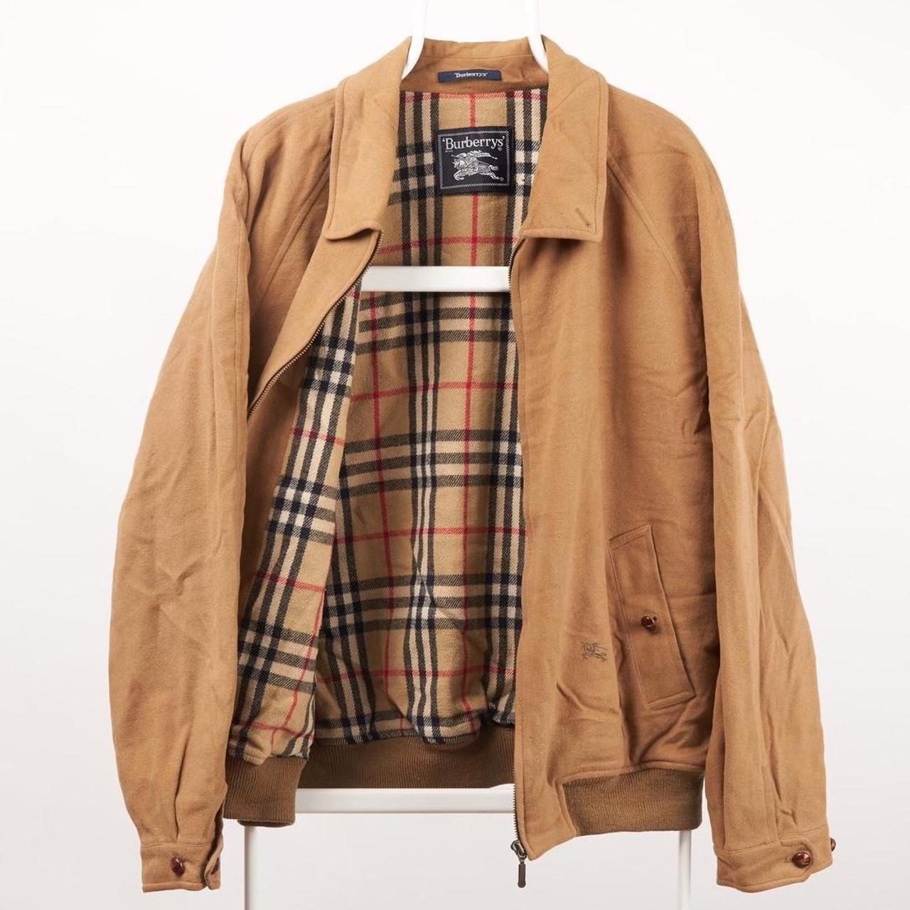 Burberry’s Jacket Tan Nova Check Large Burberry... - Depop