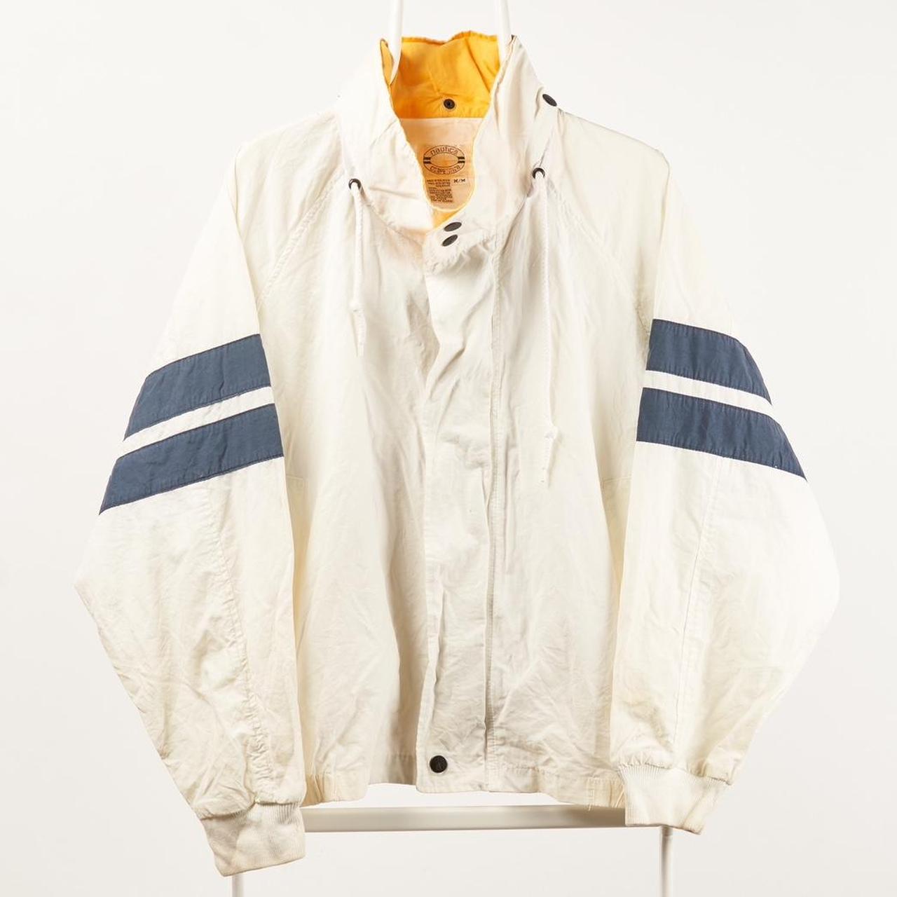 Nautica Jacket Cream Medium Waterproof, windbreaker... Depop