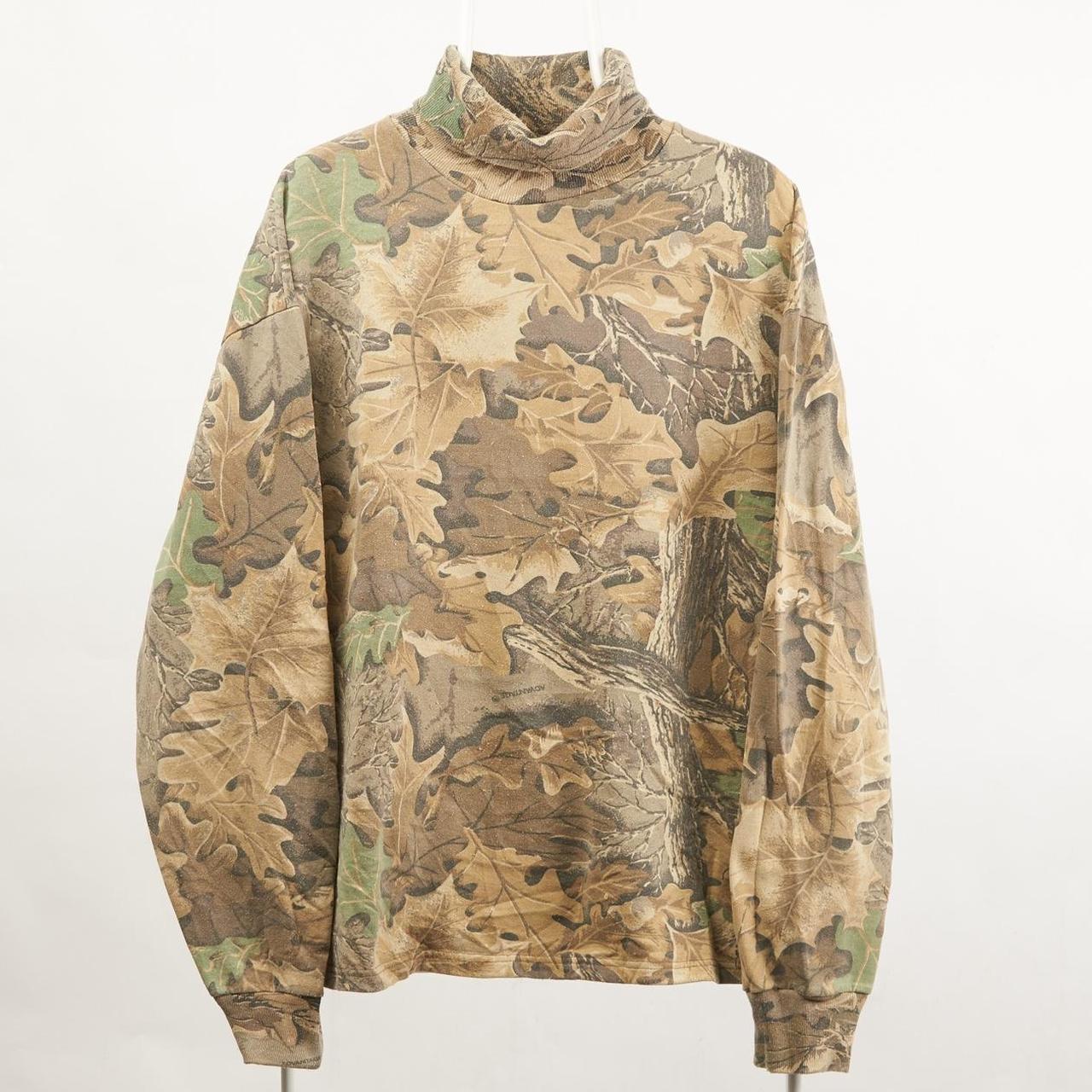 Men’s Real Tree Camo roll neck sweatshirt with