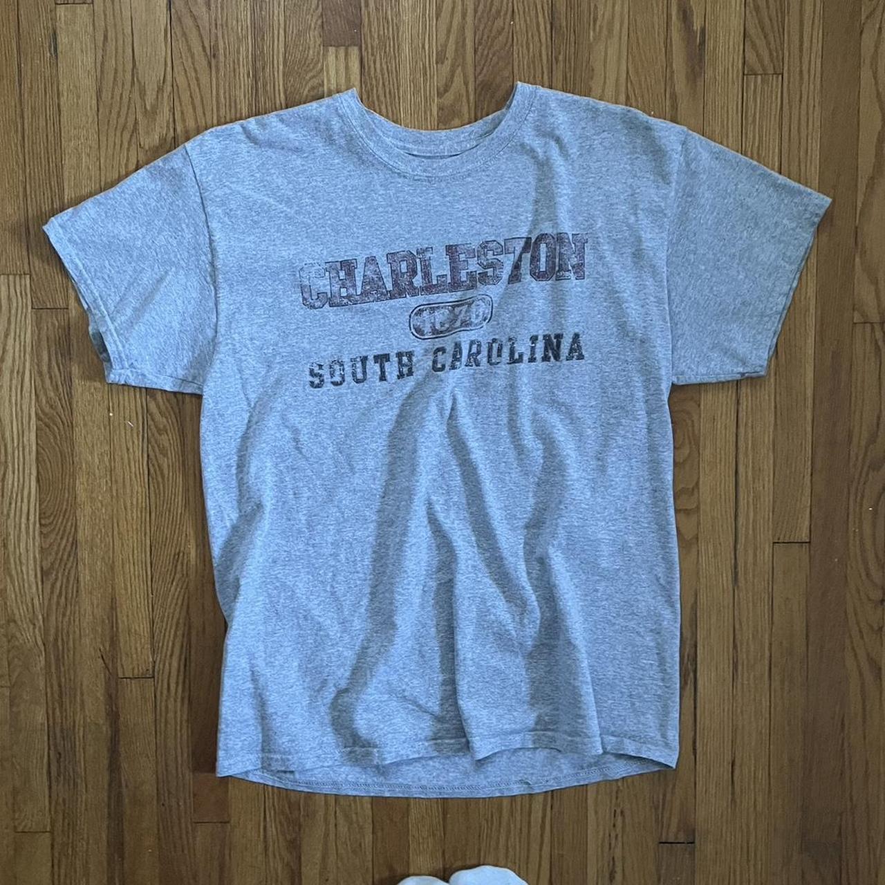 charleston south carolina college tee no label,... - Depop