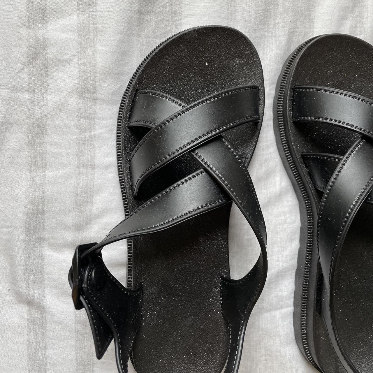 Women's Black Sandals | Depop