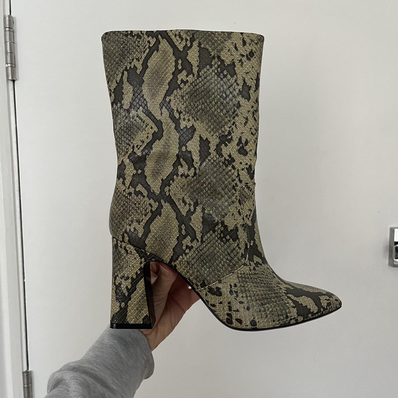 Mango python boots best sale