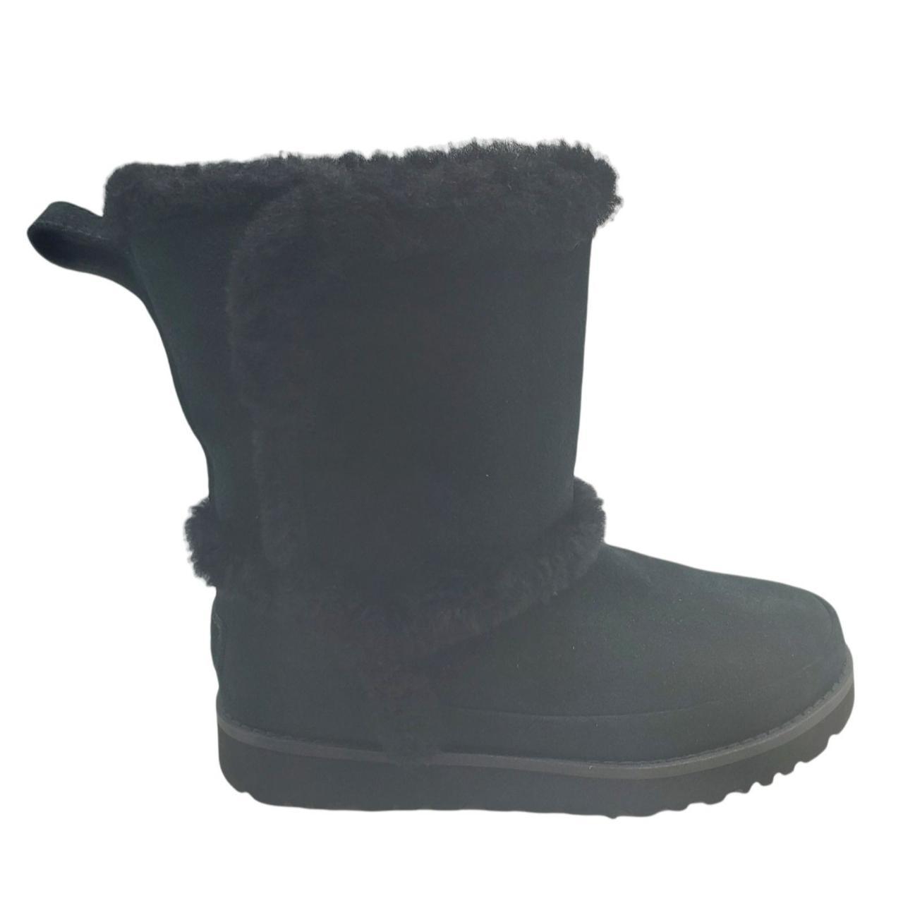 classic short spill seam genuine shearling boot