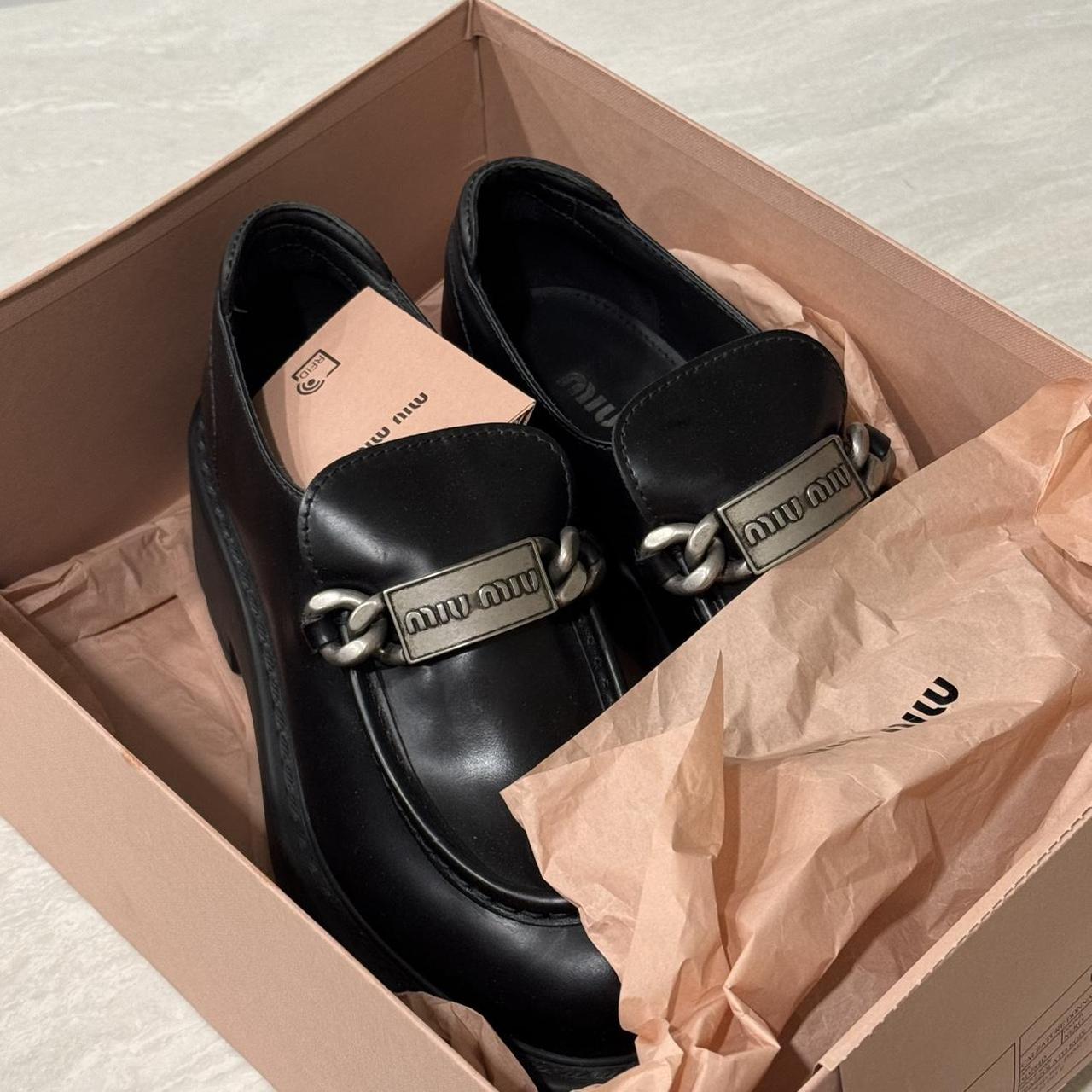 Miu Miu Women's Loafers - Black - US 7.5 – Miu Mi… - image 1