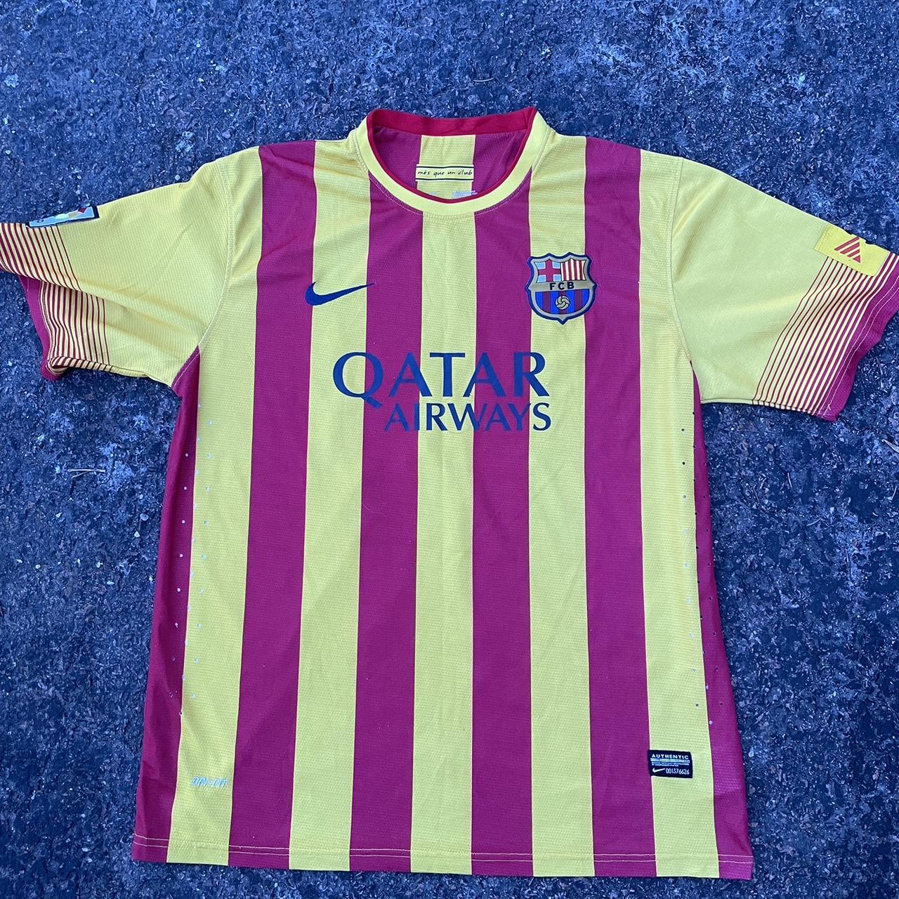 Nike Men's Orange and Yellow Shirt Depop Nike Men's Orange and Yellow Shirt Depop