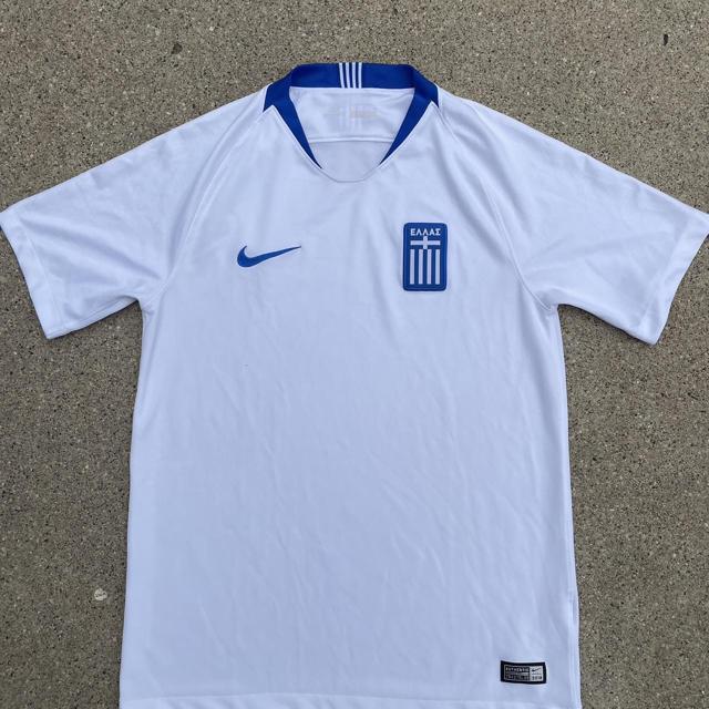 Nike Greece Home Jersey Mens 2018 - White/Royal