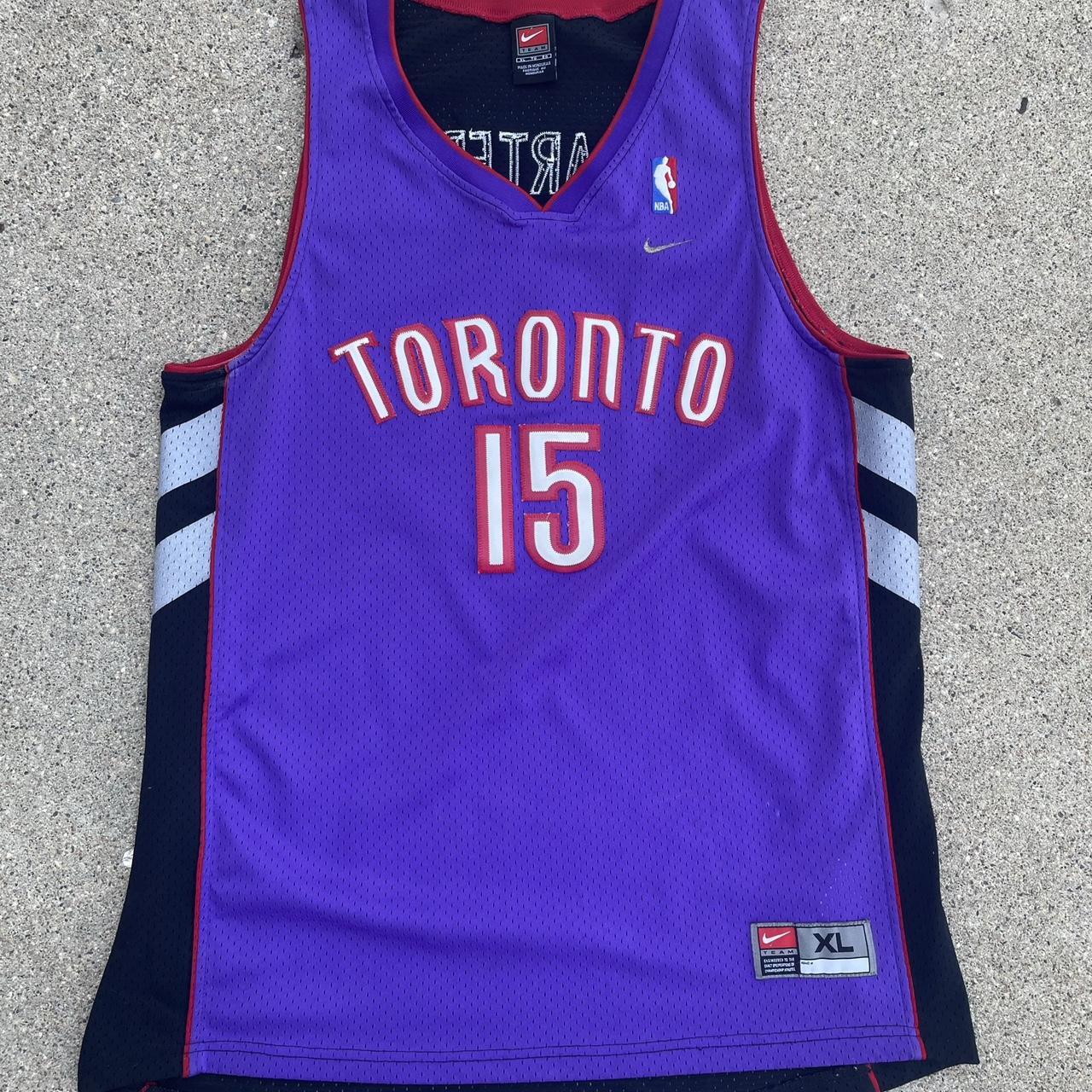 vince carter black and purple raptors jersey