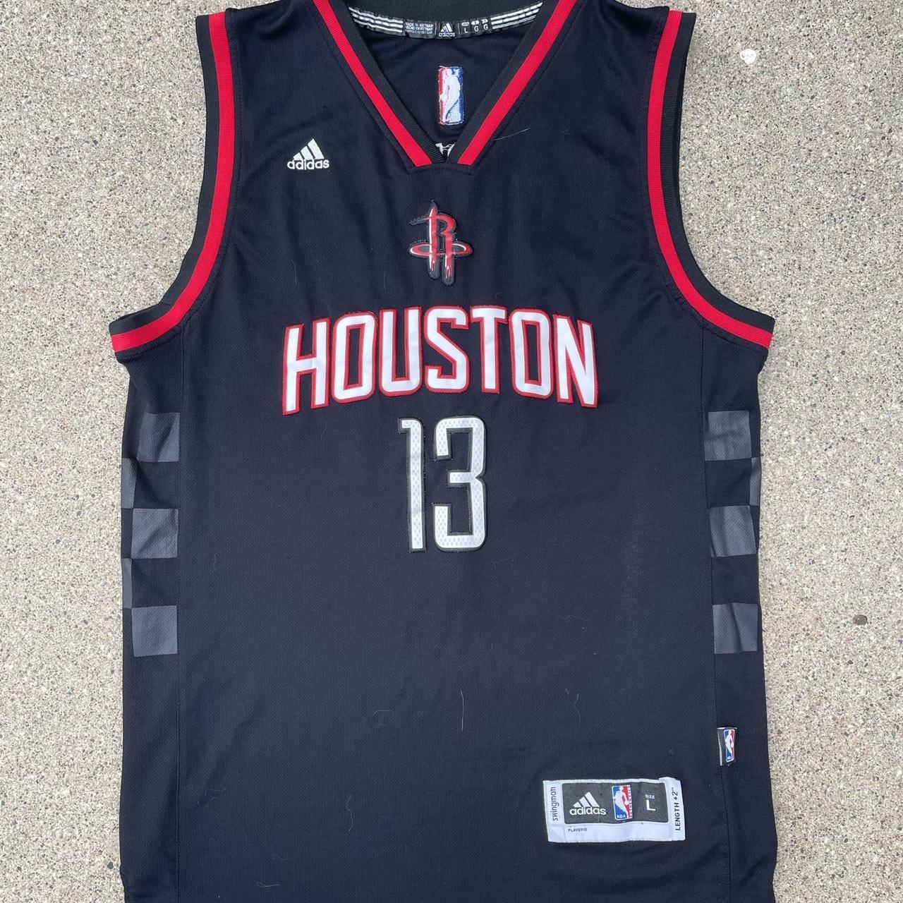 James Harden Red Houston Rockets Adidas Jersey (Size L)