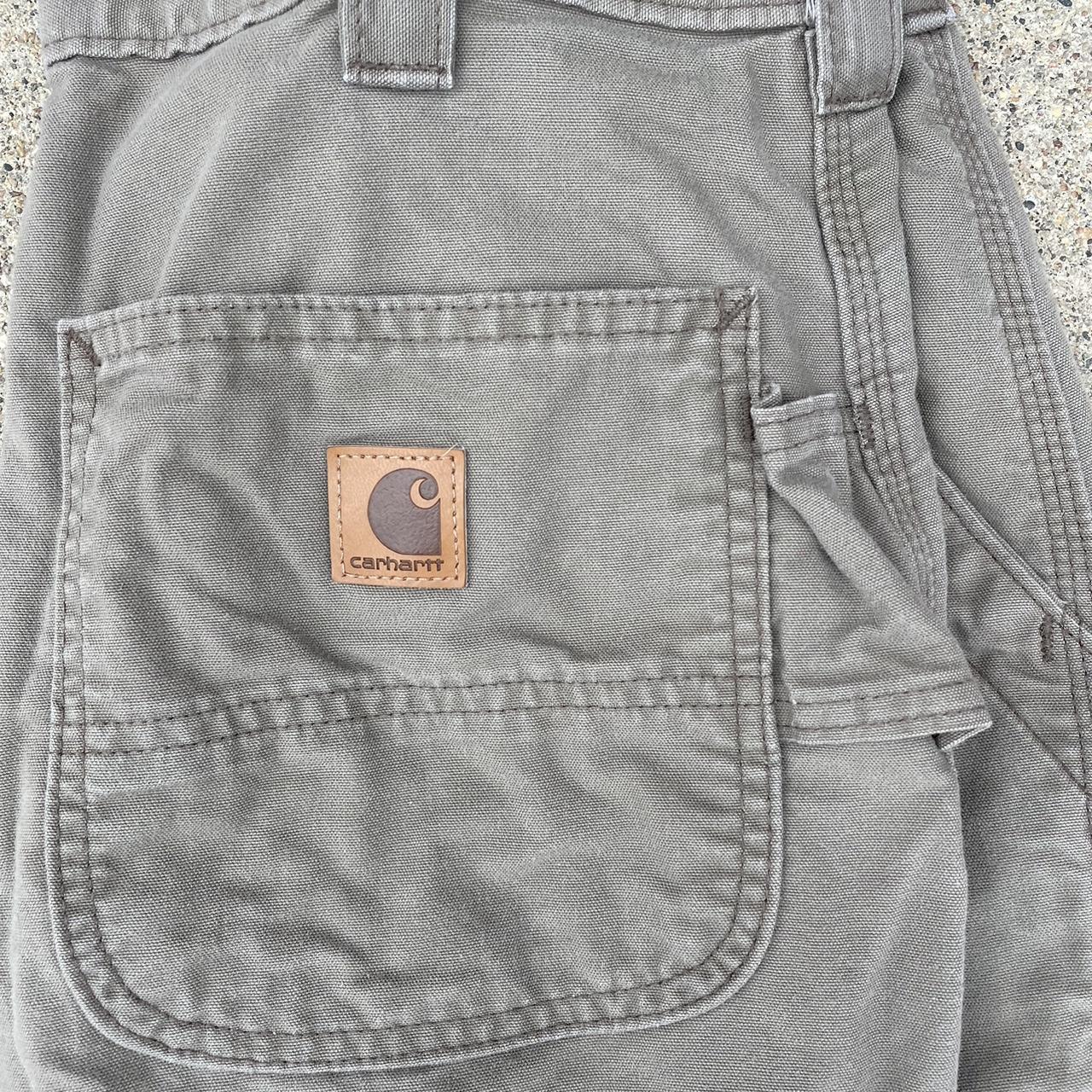 Carhartt Light Brown Work Pants Size 34x32 Look at... - Depop