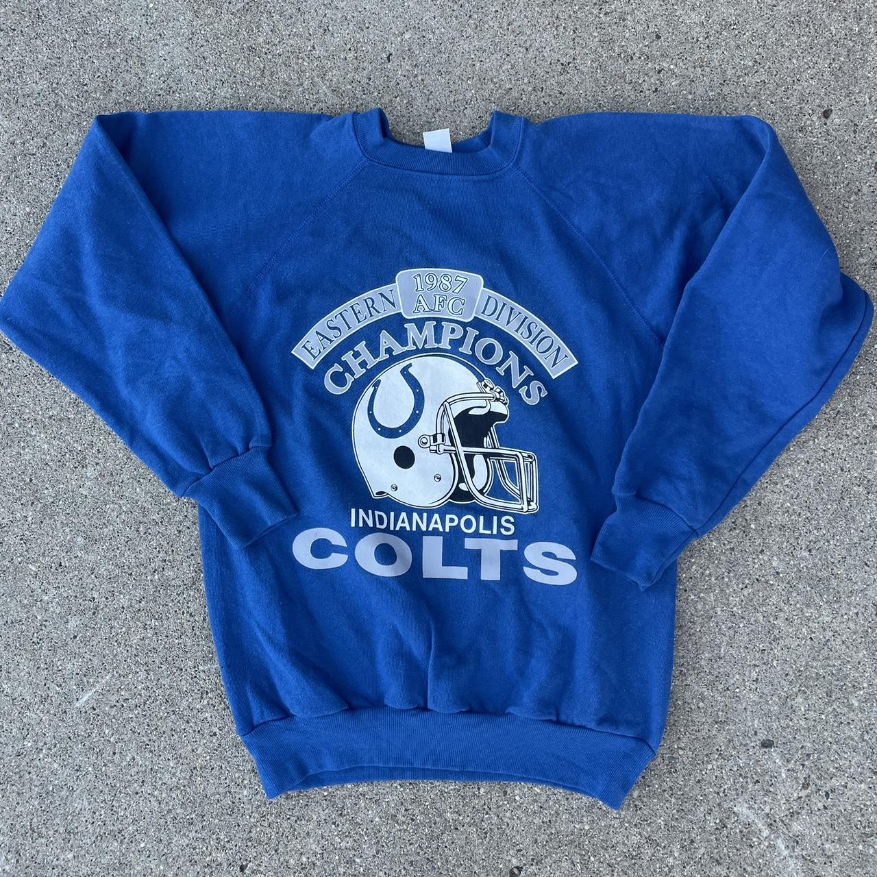 Vintage Indianapolis Colts Crewneck Sweatshirt Size Depop