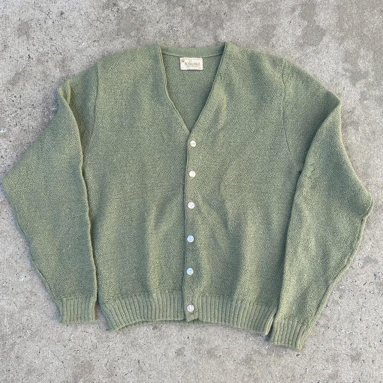 Men's Green Cardigan | Depop