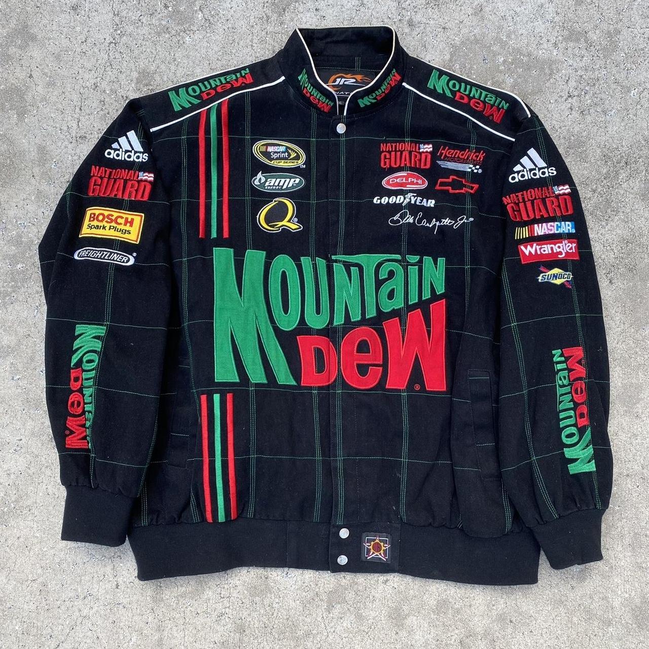 VINTAGE Y2K JH DESIGN MOUNTAIN DEW NASCAR RACING...