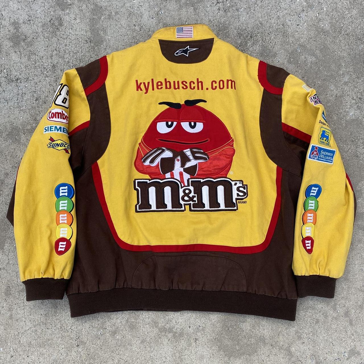 VINTAGE Y2K JH DESIGN KYLE BUSCH M&M RACING NASCAR... - Depop