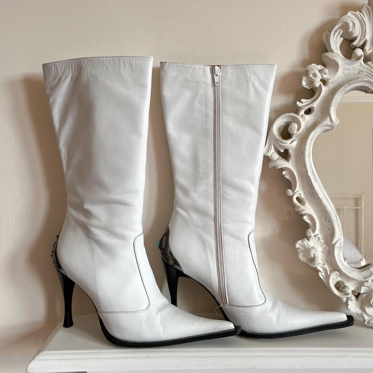 Womens White Boots Depop 2273