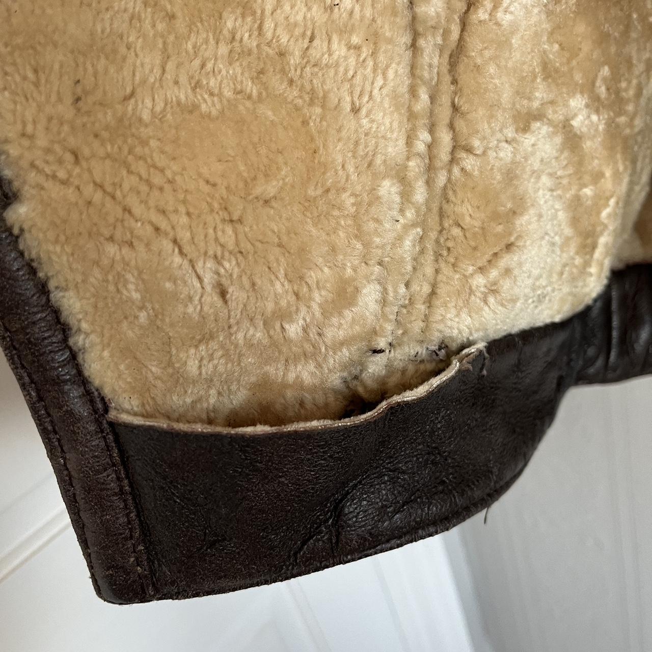 Vintage Aviator Sheepskin Jacket Stunning quality... - Depop