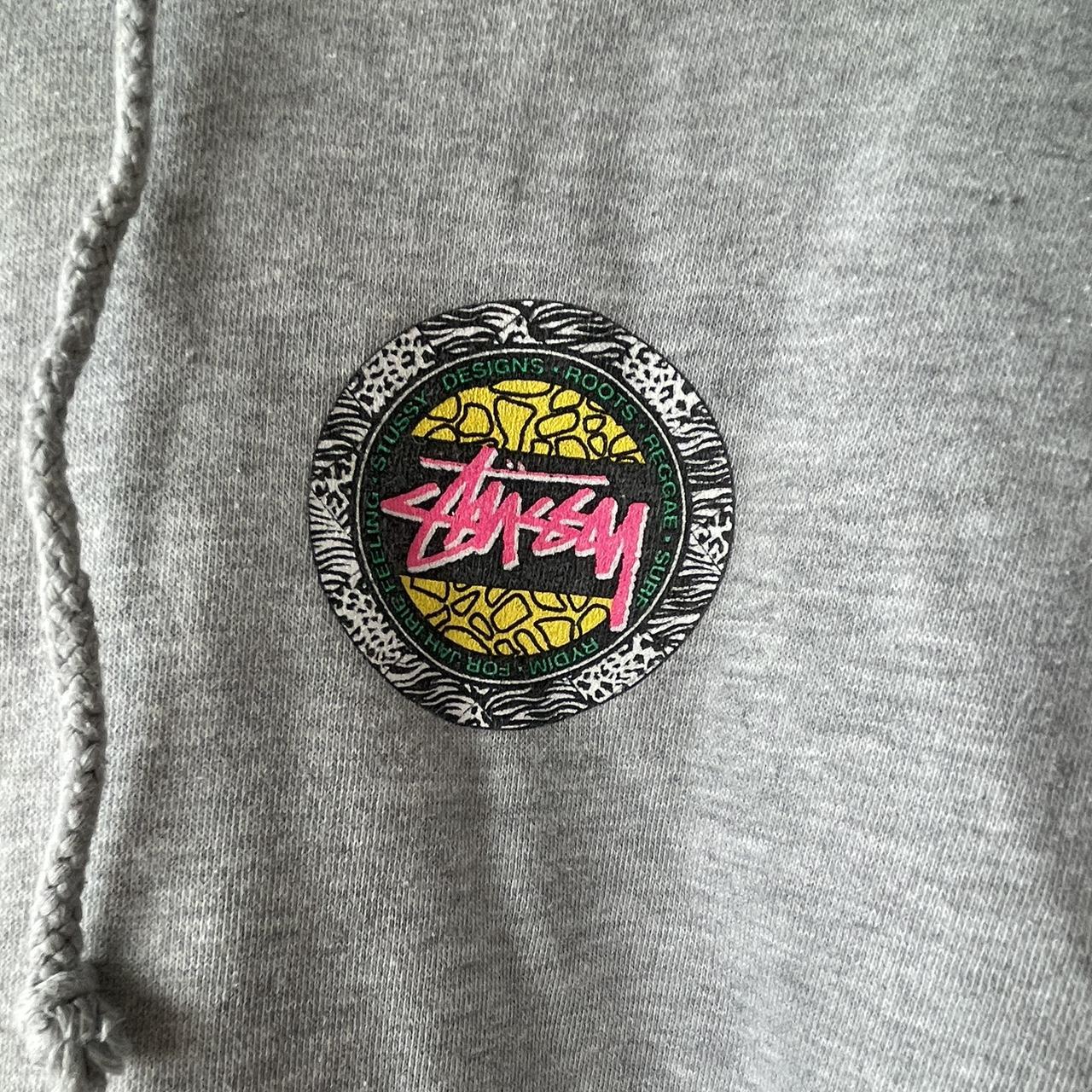 Stüssy Men's Grey Hoodie | Depop