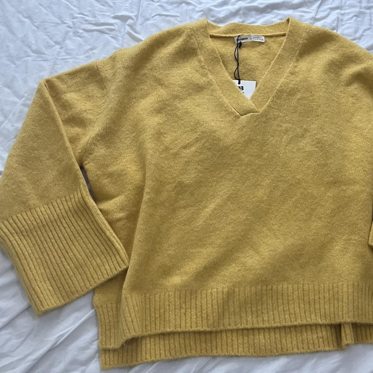 Brand New Pull and Bear Yellow Wool Jumper Brand