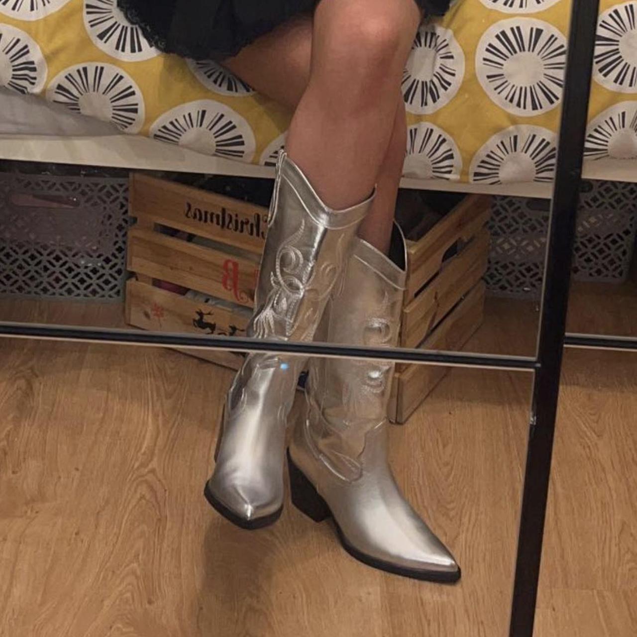 bershka western boots