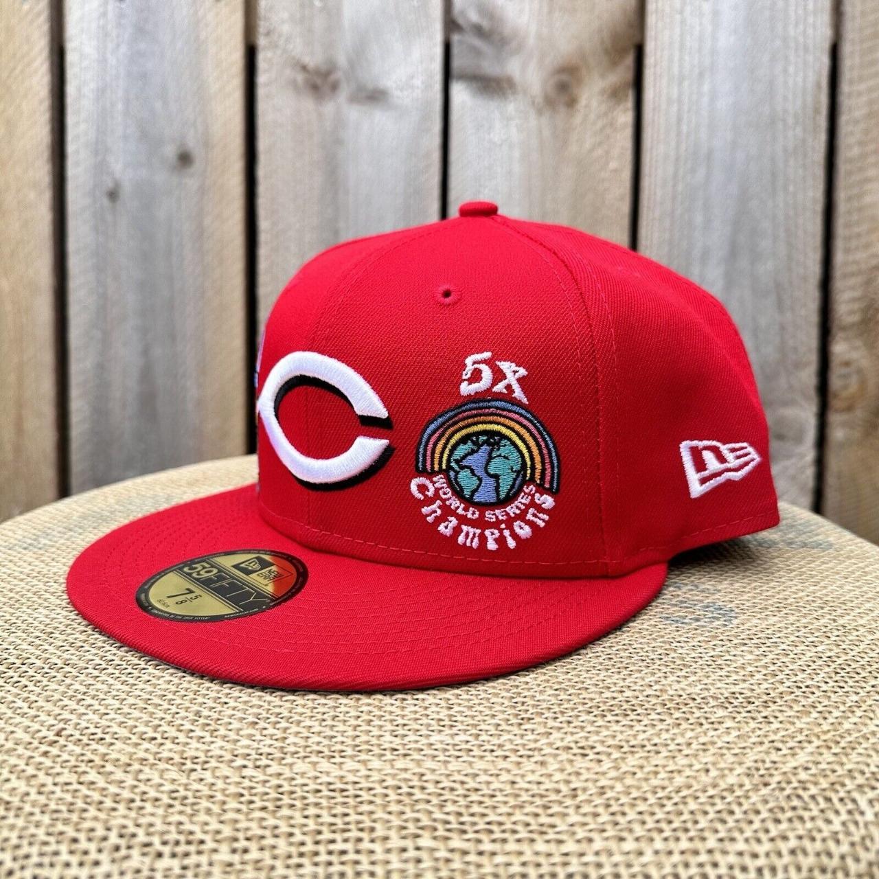 Cincinnati Reds Fitted Hat NEW 7 5/8 New Era 59FIFTY - Depop