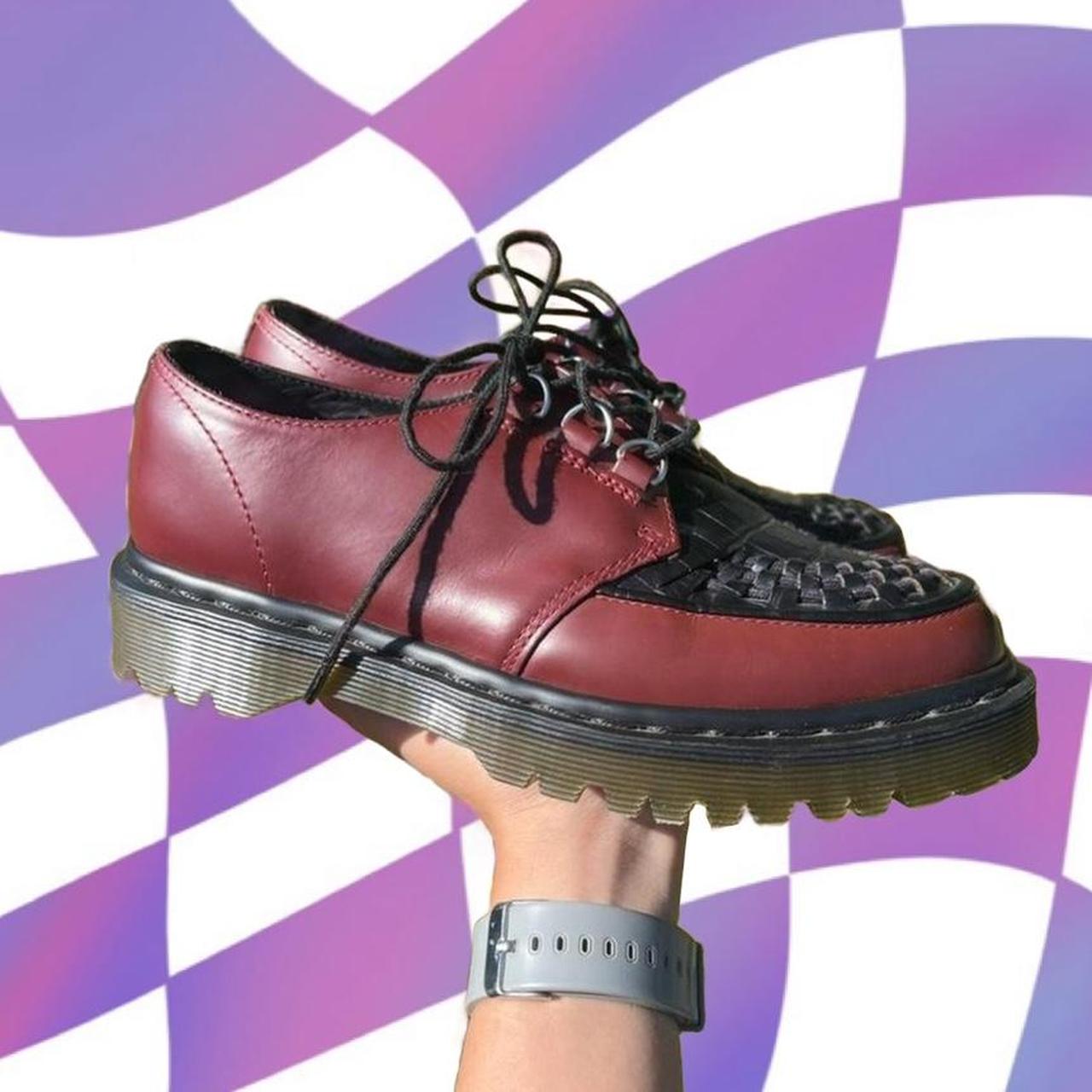 Dr. Martens Burgundy Ramsey Creepers brand Doc Depop