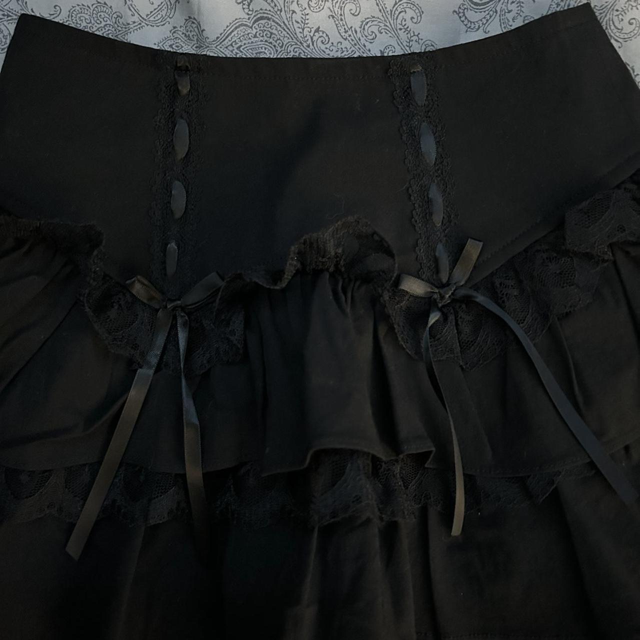 Dolls Kill Women's Black Skirt | Depop