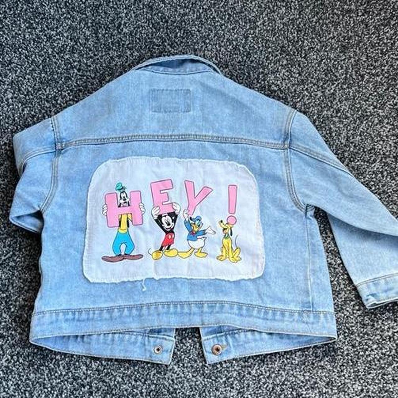 Zara girls Mickey Mouse Disney denim jacket Size