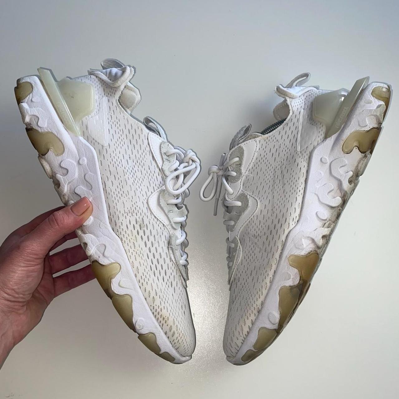 triple white nike react