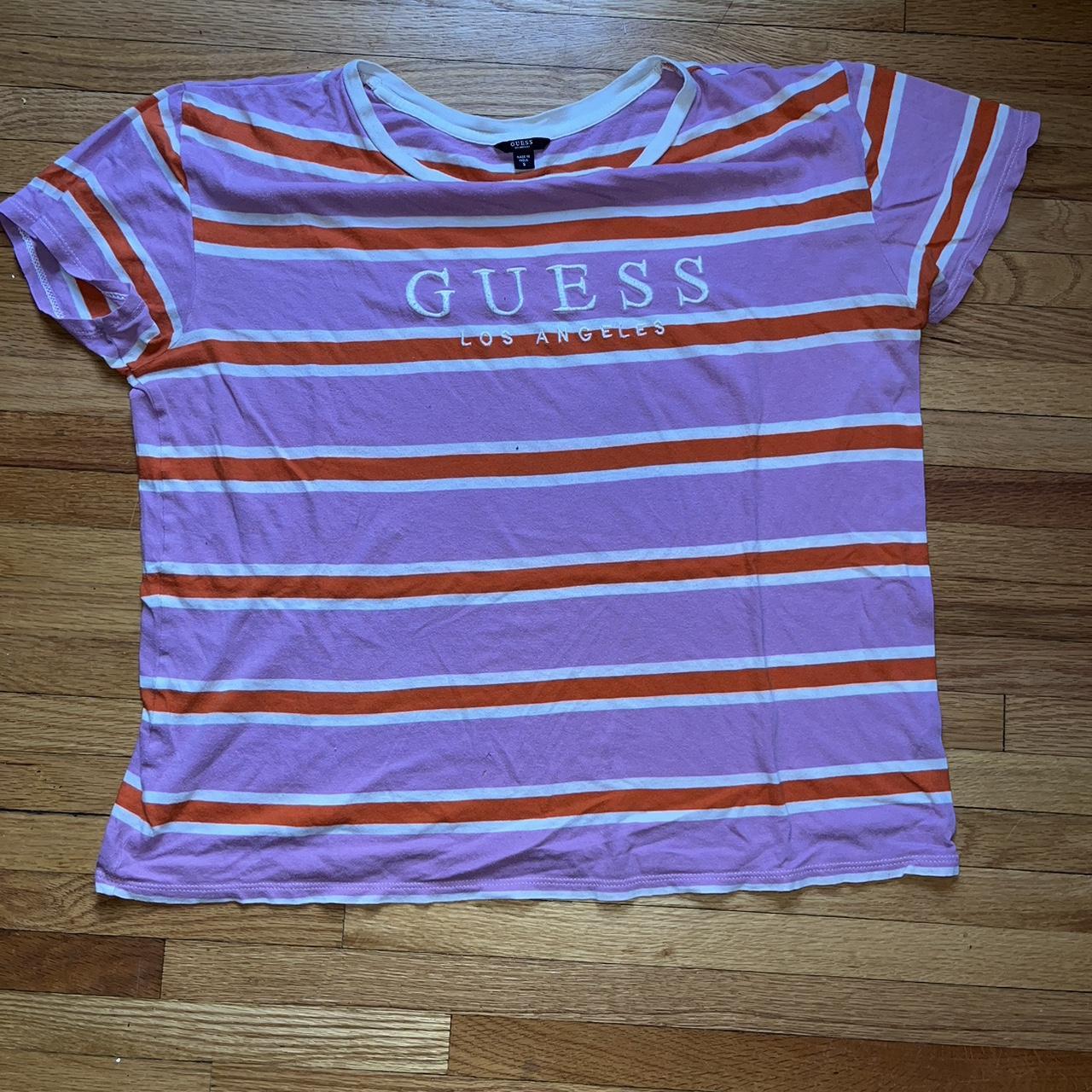 Purple guess shirt cheap