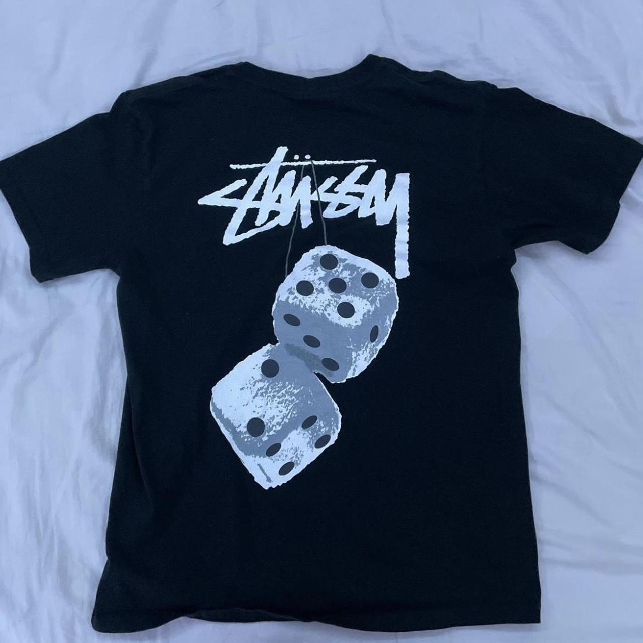 Stussy dice t-shirt Size medium Condition gently... - Depop