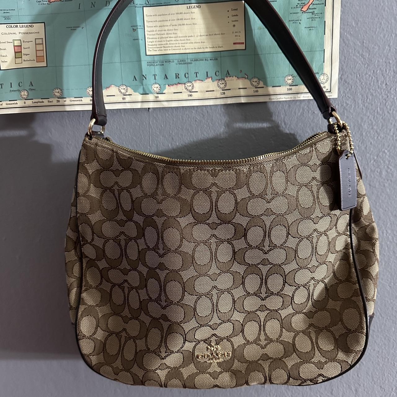 Tan coach shoulder online bag