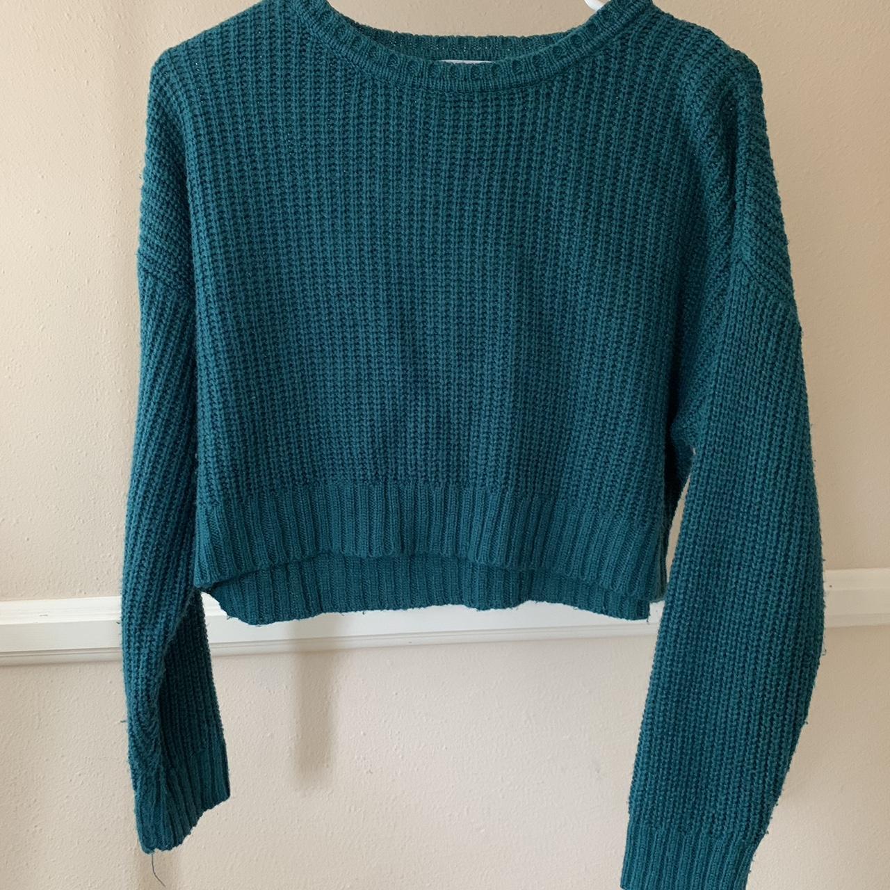 FULL TILT GREEN CROPPED SWEATER Size S (Like... - Depop