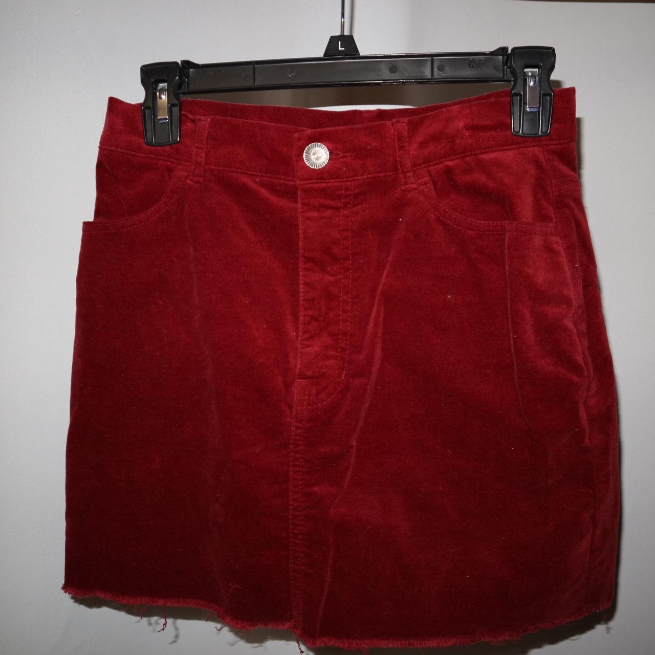 FOREVER 21 burgundy red corduroy skirt